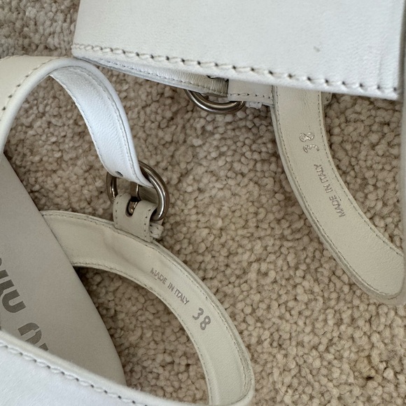 Miu Miu clog sandals with ID buckle - Picture 2 of 5